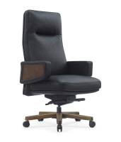 Кресло RV DESIGN Rafael (A2119) кожа черная